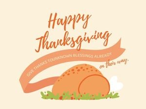 Happy Thanksgiving Day Template Design