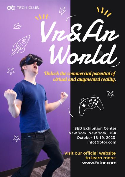 VR And AR Exhibition Poster Poster