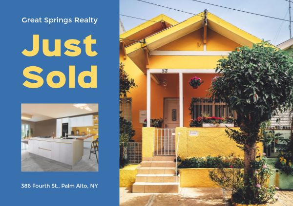 Real Estate Postcard