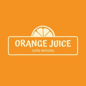 drink, water, badge, Yellow Orange Juice Stand Logo Logo Template