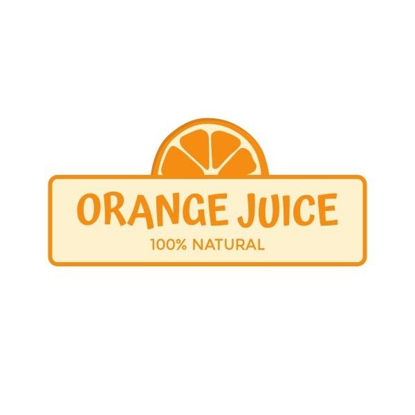 黄橙汁摊标志 Logo