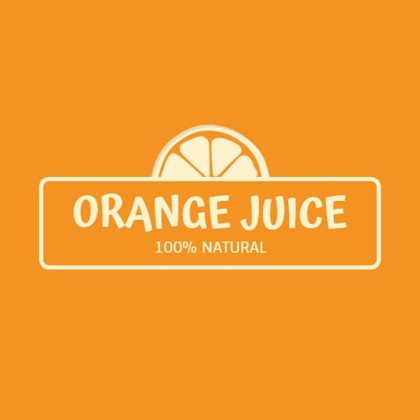 drink, water, badge, Yellow Orange Juice Stand Logo Logo Template
