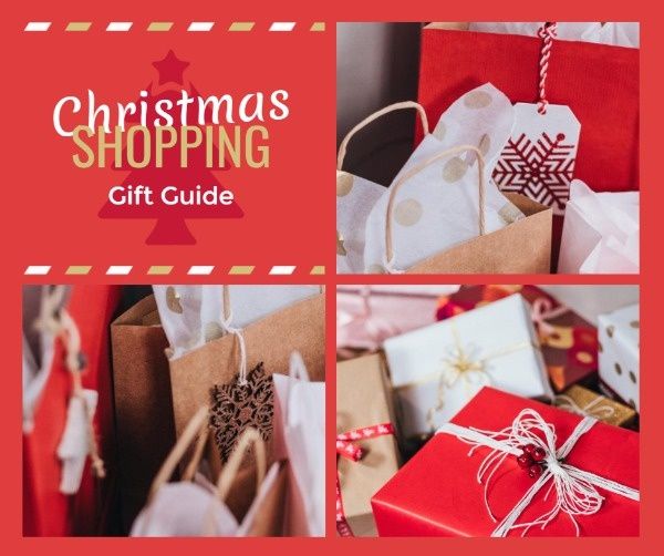 Christmas Shopping Guide Ideas Facebook Post Template and Ideas for