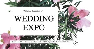 White Wedding Expo Facebook Event Cover Facebook Event Cover