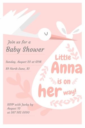 newborn, party, event, Baby Shower  Cartoon Pinterest Post Template