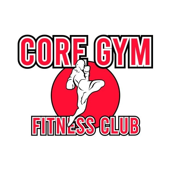 红色健身房标志 Logo