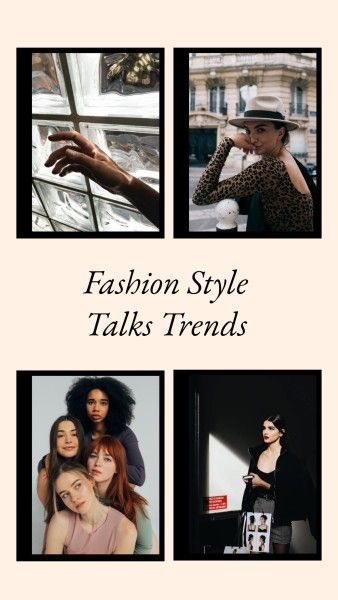life, cloth, makeup, Fashion Style Talks Trends  Instagram Story Template
