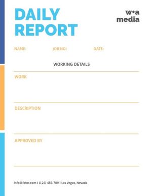  business,  work,  company, Simple Daily Progress Report Daily Report Template