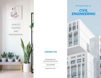 marketing, business, marketing material, Interior Decoration Company  Brochure Template