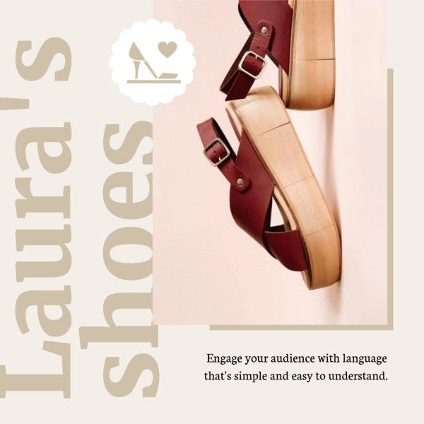 promotion, sandal, sale, Fashion Shoes Footwear Collection Marketing Branding Instagram Post Template