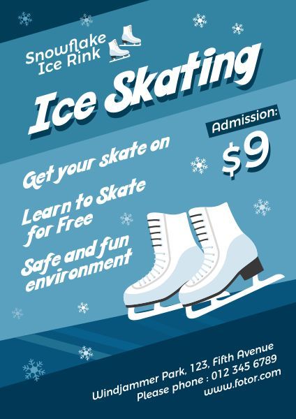 アイススケートスポーツ ポスター
