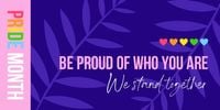 lgbt, lgbtq, quote, Pride Month We Stand Together Twitter Post Template