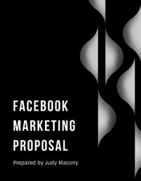 白黒シンプルなFacebookマーケティング提案 提案書