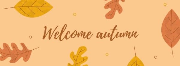 fall, season, illustration, Autumn Leaves Facebook Cover Template