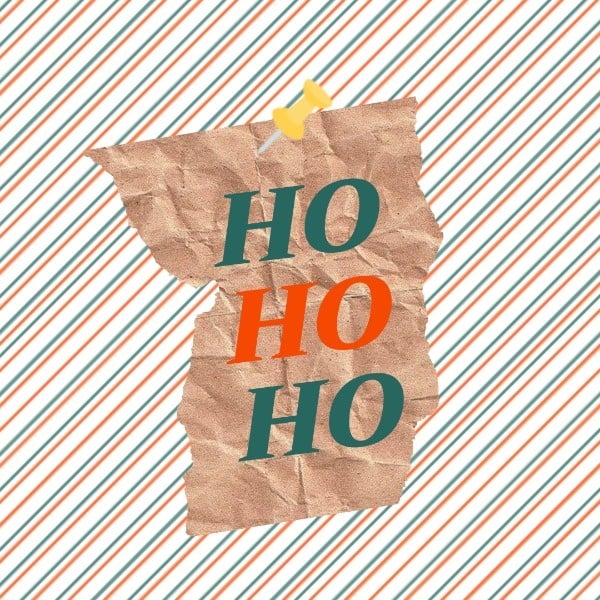 HO HO HO WEIHNACHTSHINTERGRUND