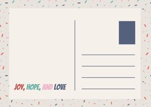 life, celebration, happiness, New Year Wishes Postcard Template