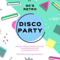 event, 聚会, 派对, Retro Disco Party Invitation Instagram Post Template