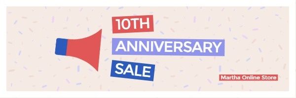 shopping, ecommerce, promotion, Anniversary Sale Email Header Template