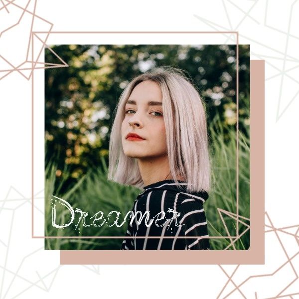 dreamer, girl, beauty, What I Eat In A Day Instagram Post Template