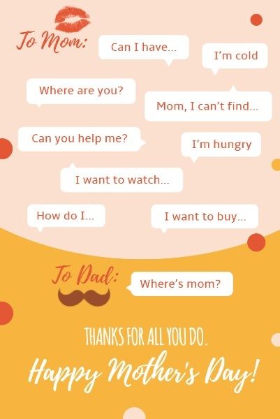 thx, gratitude, greeting, Mother's Day Fun Quote Pinterest Post Template