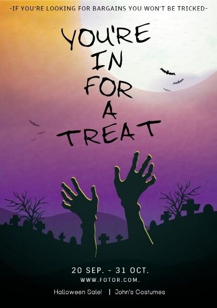 ハロウィンセール ポスター