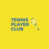 黄色网球俱乐部标志 Logo