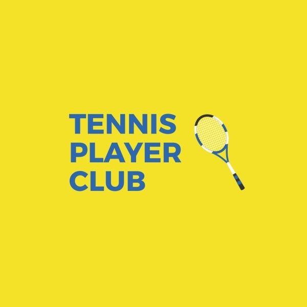 advertisement, business, promotion, Yellow Tennis Club Logo Logo Template