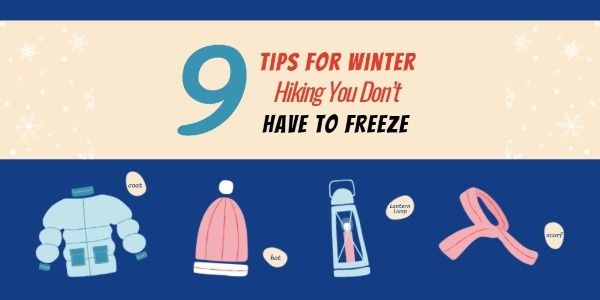 freeze, sport, winter sport, Tips For Winter Hiking Twitter Post Template
