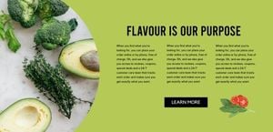 cooking, diet, life, Green Fresh Cooked Food Website Template
