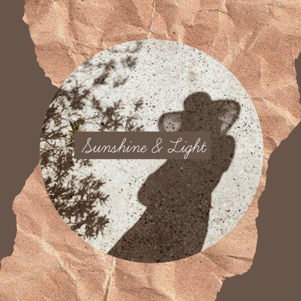 music, light, song, Sunshine Album Cover Template