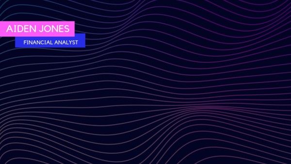 Purple Technological Wave Zoom Background