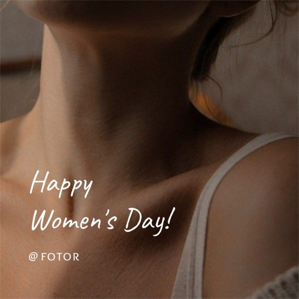 women's day, international women's day, march 8, Beige Quote International Womens Day Instagram Post Template
