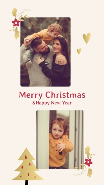 Love Christmas Family Collage Instagram Story
