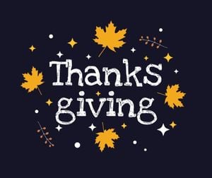 holiday, celebration, festival, Black Illustration Thanksgiving Day Greeting Facebook Post Template