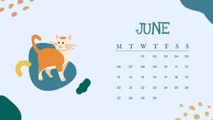 丰富多彩的可爱卡通猫日历 日历