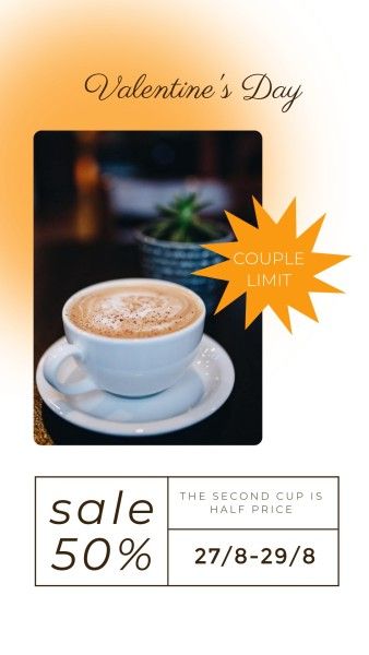 promotion, photo, ciup, Coffee Drink Beverage Branding Instagram Story Template