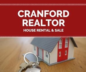 real estate, broker, company, Cranford Realtor Facebook Post Template