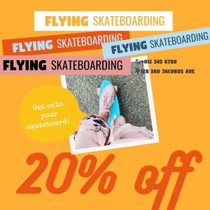 Skateboarding Store Sale Instagram Post