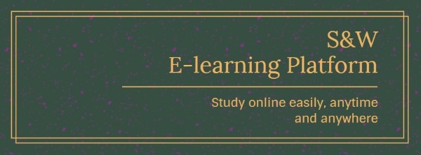 E-learning Education School Banner Facebook Cover