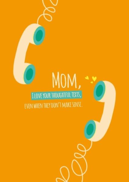 receiver, telephone, phone, Mother's Day Love Poster Template