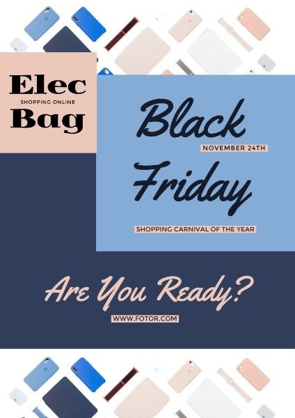 black five, promotions, electronics, Black Friday Sale Poster Template