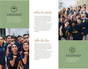 business, promotion, sale, Green Mobile Application Introduction Brochure Template