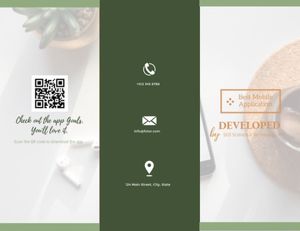 無料でカスタマイズできるbusinessリーフレット 三つ折りパンフレット のテンプレート Fotorデザインツール