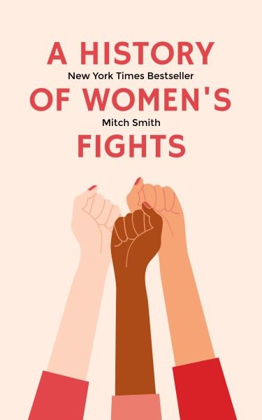 hand, hands, women's rights, Women's Fight Book Book Cover Template