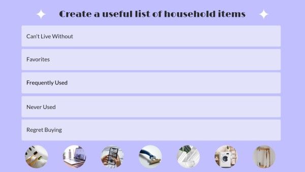 blank tier list, photo, sheet, Soft Purple Simple Household Tier List Youtube Thumbnail Template
