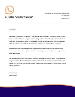 business, firm, office, Consulting Letterhead Template