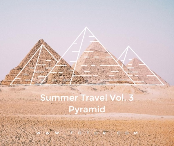 ピラミッド風景旅行 Facebook投稿