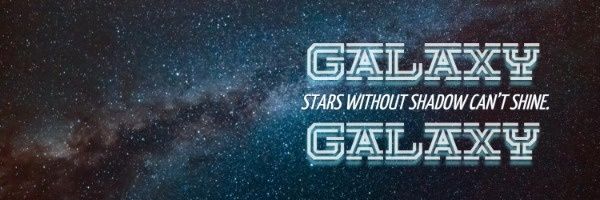night, star sky, space, Galaxy Stars Twitter Cover Template