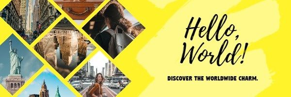 travelling, traveller, journey, Yellow Travel Email Header Template