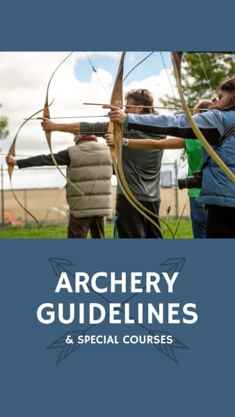 Blue Archery Guidelines Instagram Story-Vorlage